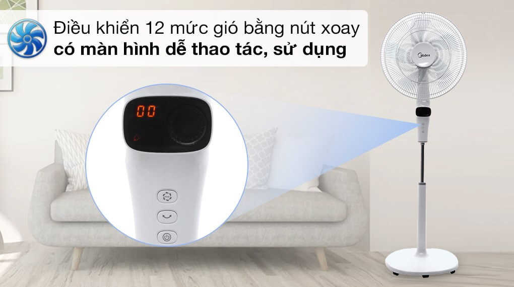 điều khiển 12 mức gió