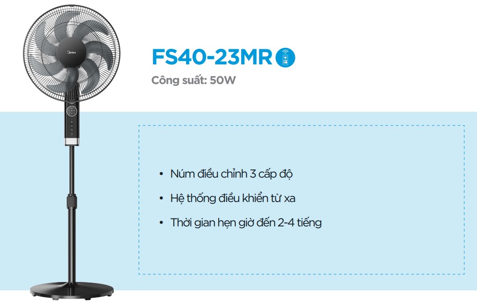 Quạt midea fs40-23mr