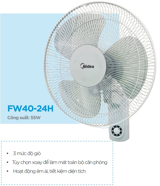 Quạt treo tường Midea FW40-24H