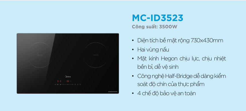 bêps điện từ đôi MC-ID3523