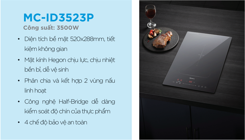 bếp điện từ đôi mc-id3523p