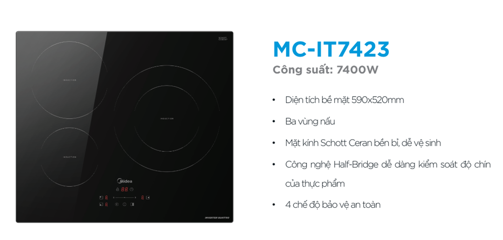 bếp điện từ ba midea MC-IT7423