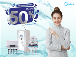 GIẢM SỐC TỚI 50% GIÁ MÁY LỌC NƯỚC MIDEA TRONG THÁNG 7