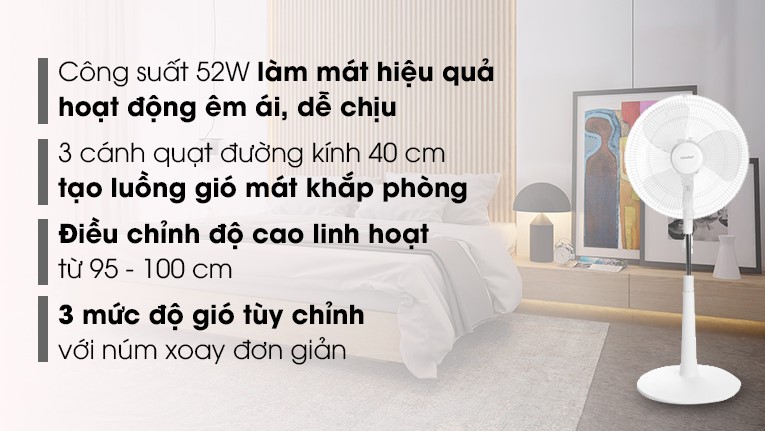 ưu điểm nổi bật của Comfee CF-FF4019VDW