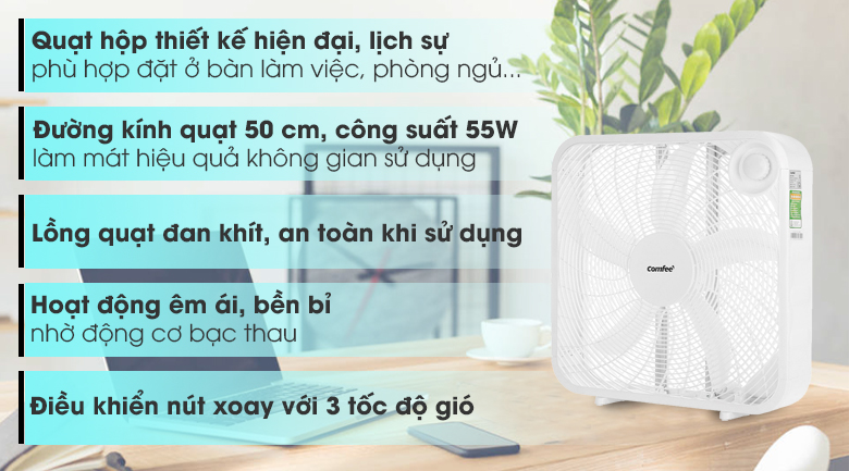 ưu điểm nổi bật comfee cf bf5016vh