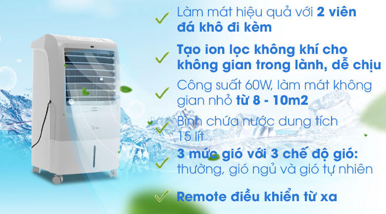 ưu điểm quạt điều hòa midea ac120 15f